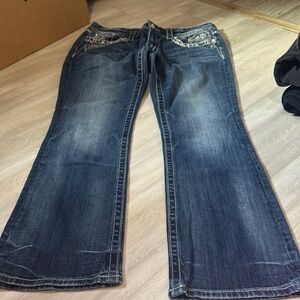 Miss Me Dark Blue Flare Jeans boot size 30